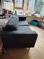 Donkergrijze driezitsbank met wielen, Huis en Inrichting, Ophalen, Gebruikt, 150 tot 200 cm, Tweepersoons