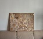 Abstract schilderij met bladgoud - Brushed by Sogand, Ophalen of Verzenden
