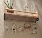 Glazenrek voor aan de muur. Meerdere beschikbaar., Gebruikt, Ophalen of Verzenden, Minder dan 5 flessen, Minder dan 50 cm