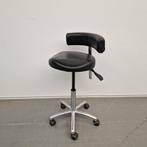 Score werkkruk - zwarte skai werkplaatskruk labkruk, Huis en Inrichting, Stoelen, Ophalen, Gebruikt, Zwart, Eén