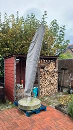 Zweef parasol 4 meter rond, Tuin en Terras, Parasols, Ophalen, Zweefparasol, 3 tot 4 meter, Verstelbaar