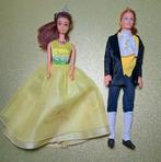Mattel Fairytale Barbie Disney prinses Belle en prins Adam, Ophalen of Verzenden, Zo goed als nieuw, Barbie