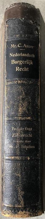 ASSER - TWEEDE DEEL ZAKENRECHT - SCHOLTEN - 1927, Antiek en Kunst, Ophalen of Verzenden