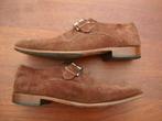 Heren Cavallaro single monk-straps suède bruin maat 41 7, Bruin, Ophalen of Verzenden, Gespschoenen, Gedragen