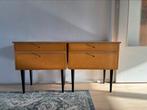 2 vintage nachtkastjes, Huis en Inrichting, Ophalen, Zo goed als nieuw, Minder dan 45 cm, Minder dan 55 cm