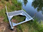 Visplateau met stabiele 36mm poten, Watersport en Boten, Hengelsport | Algemeen, Ophalen, Gebruikt