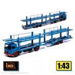 MAN F7 Autotransporter met Aanhangwagen - 1:43 Ixo, Hobby en Vrije tijd, Modelauto's | 1:43, Overige merken, Auto, Ixo Models