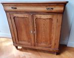 Antieke brocante vintage houten biedermeier kast dressoir, Ophalen, Gebruikt, 100 tot 150 cm, 25 tot 50 cm