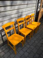 4 houten stoelen samen €20, Ophalen, Gebruikt, Overige kleuren, Vier