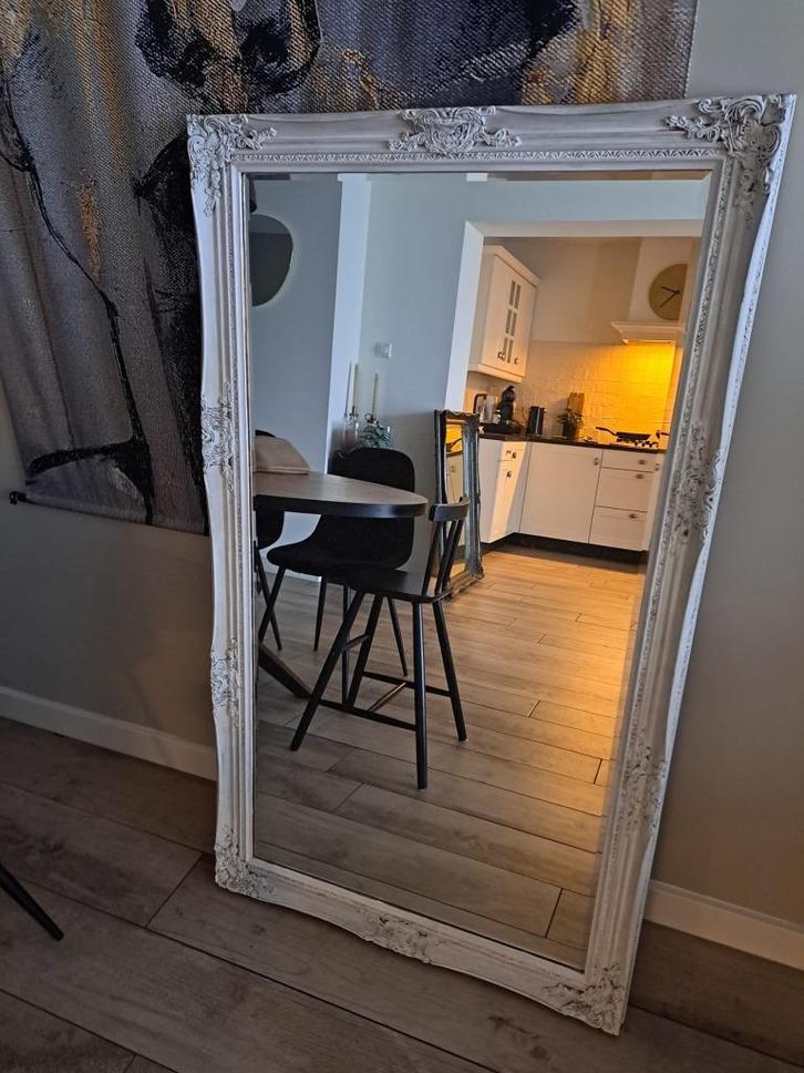 spiegel vintagelook, Huis en Inrichting, Woonaccessoires | Spiegels, Gebruikt, 75 tot 100 cm, 100 tot 150 cm, Rechthoekig, Ophalen