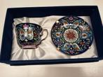 Prachtige kop en  schotel, handwerk Japan, Antiek en Kunst, Ophalen of Verzenden