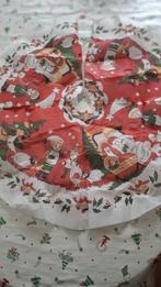 Vintage vilten kerstboomkleed 90cm doorsnee, Ophalen of Verzenden, Gebruikt, Rond