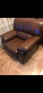 Fauteuil, Ophalen of Verzenden, Gebruikt, Leer, Minder dan 50 cm