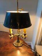 Zware bronzen tafellamp bouillotte klassieke Franse stijl, Ophalen of Verzenden