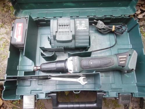 Rechte accu slijper 18 Volt Slijpmachine GA18LTX Metabo, Doe-het-zelf en Verbouw, Gereedschap | Slijpmachines, Zo goed als nieuw