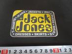 sticker grijs/geel logo JACK JONES jeans jackets pullovers *, Verzamelen, Ophalen, Zo goed als nieuw, Bedrijf of Vereniging