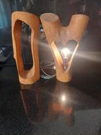 Lamp en houtsculptuur., Antiek en Kunst, Ophalen