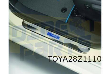 Toyota Yaris P13 Instaplijsten (2x) tekst ''Hybrid" blauw Or, Auto-onderdelen, Carrosserie en Plaatwerk, Toyota, Nieuw, Verzenden