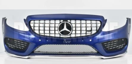 Bumper MERCEDES C-KLASSE C KLASSE W205 205 AMG LINE 2014- Vo, Auto-onderdelen, Carrosserie en Plaatwerk, Bumper, Voor, Gebruikt