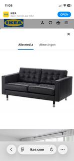 Ikea Landskrona 2-zits leer, Ophalen, Tweepersoons, Zo goed als nieuw, Rechte bank