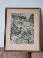 AXEL ÖSTERBERG. "Tjäderspel", ets, gesigneerd in de plaat., Antiek en Kunst, Kunst | Etsen en Gravures, Ophalen