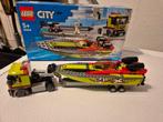 Lego city 60254 raceboot transport, Kinderen en Baby's, Speelgoed | Duplo en Lego, Ophalen of Verzenden, Zo goed als nieuw