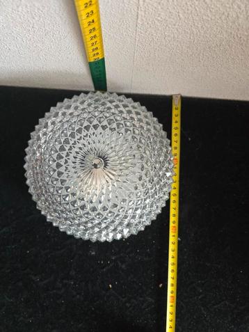 vintage plafonnière van glas beschikbaar voor biedingen