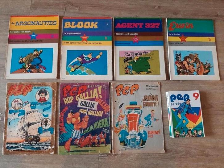 Pep stripboeken uit 1968, 1969, en 1970, 1974, Boeken, Stripboeken, Gelezen, Meerdere stripboeken, Ophalen of Verzenden