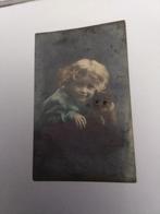 KINDJE. MET. POES, Ophalen of Verzenden, Voor 1920, Overige thema's