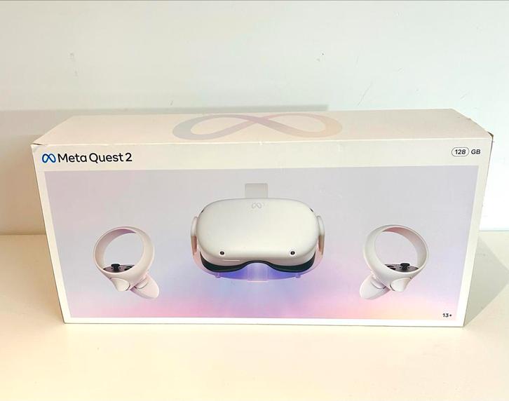 Meta Quest 2 VR Headset 128 GB - Perfecte Staat!, Spelcomputers en Games, Virtual Reality, Gebruikt, Pc, VR-bril, Ophalen