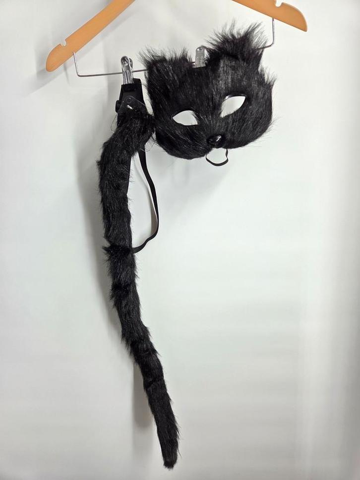 Katten Masker & Staart Cosplay, Kleding | Dames, Carnavalskleding en Feestkleding, Zo goed als nieuw, Accessoires, Overige thema's