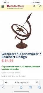 Gietijzeren Zonnewijzer Esschert  Design, Tuin en Terras, Zonnewijzers, Gebruikt, Ophalen of Verzenden