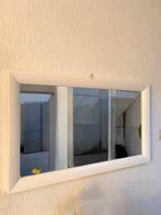 Strakke spiegel met witte lijst, Huis en Inrichting, Woonaccessoires | Spiegels, Ophalen, Zo goed als nieuw, 100 tot 125 cm, Minder dan 100 cm