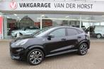 Ford Puma 1.0-125pk EcoBoost Hybrid ST-Line. April 2024 ! Sl, Auto's, Ford, Voorwielaandrijving, 12 maanden, Stof, Zwart