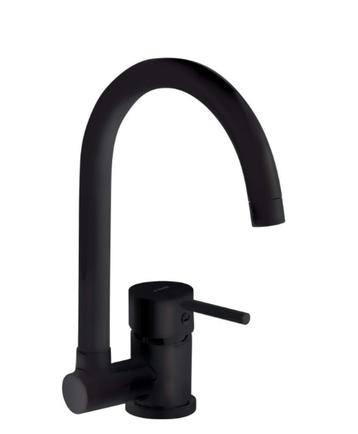 Keukenkraan, mengkraan, model Aster neerklapbare hals zwart beschikbaar voor biedingen