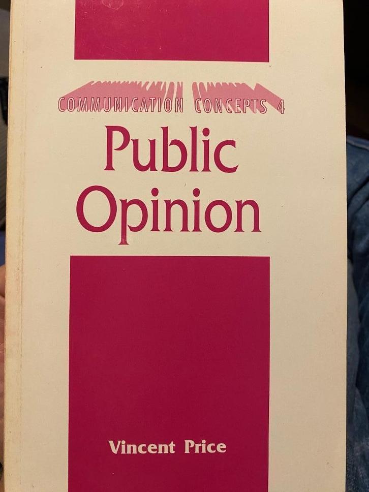 Public Opinion - Vincent Price, Boeken, Wetenschap, Gelezen, Sociale wetenschap, Verzenden