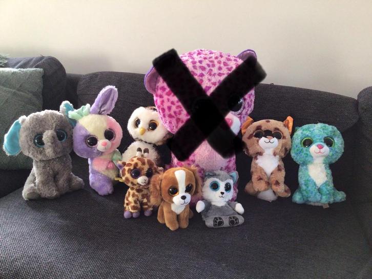 Ty Beanie Boo verzameling, Kinderen en Baby's, Speelgoed | Knuffels en Pluche, Zo goed als nieuw, Overige typen, Ophalen of Verzenden