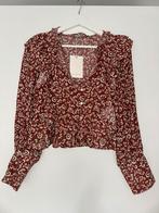 Pull & Bear bloemen blouse S, Bruin, Nieuw, Ophalen of Verzenden, Lange mouw