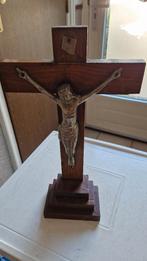 antiek staand kruisbeeld, Antiek en Kunst, Antiek | Religie, Ophalen of Verzenden