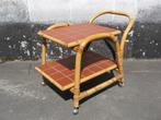 Serveerwagen '60s ( rotan ) Retro/Vintage/Design, Ophalen, Zo goed als nieuw, Rechthoekig, Vintage