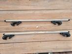 Menabo dakdragers Brio aluminium 120cm open dakrailing, Auto diversen, Dakdragers, Ophalen of Verzenden, Zo goed als nieuw