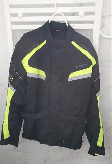 Booster motorjas Motor jack Maat XL zwart geel reflector beschikbaar voor biedingen