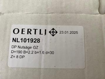 cirkelzaagblad OERTLI Cedral beschikbaar voor biedingen
