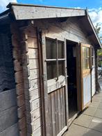 Blokhut hout, Tuin en Terras, Ophalen, Gebruikt, Hout, Overige typen