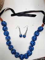 Afrikaanse print sieraden set, Ophalen of Verzenden, Nieuw, Goud, Overige materialen