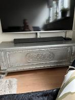 Vintage TV Kastje met Klep & Opbergruimte, Ophalen