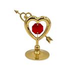 24-karaats goud verguld Mini Hart met pijl versierd met Bohe, Pjmink@casema.nl, Nieuw, Ophalen of Verzenden, Mvm detalhandel
