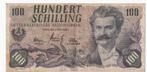 Oostenrijk, 100 Shillings, 1960, p138, Postzegels en Munten, Bankbiljetten | Europa | Niet-Eurobiljetten, Los biljet, Verzenden