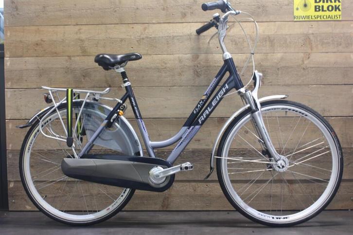 Raleigh Elan damesfiets 8v 51cm blauw met 3 mnd garantie, Fietsen en Brommers, Fietsen | Dames | Damesfietsen, Gebruikt