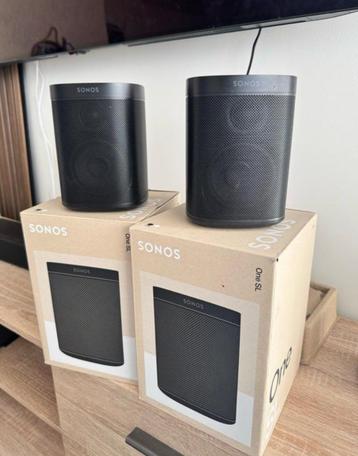 Sonos One SL x2 Zwart *Als Nieuw* beschikbaar voor biedingen
